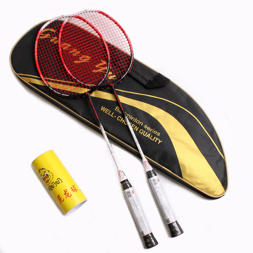 Badminton Schläger Set Aus Carbon Mit Hoher Elastizität Im Doppel_voghion.com