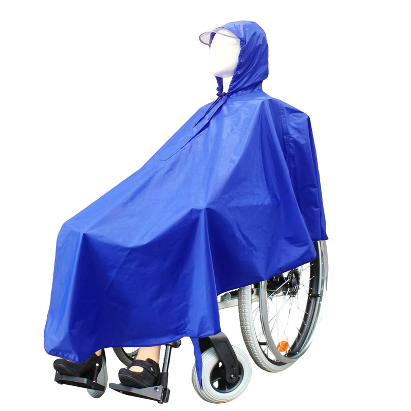 in stock cross-border electric wheelchair raincoat for the elderly and the disabled poncho wheelchair raincoat