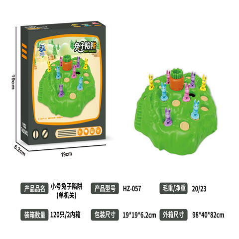 Trampa de conejo juego de escritorio de los niños conejo juego de damas juguete a su vez rábano juego de mesa de interacción entre padres e hijos