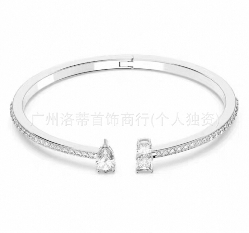 施家高版本恶魔之眼手镯采用施华洛元素世奇灵动方糖天鹅手链女环|undefined