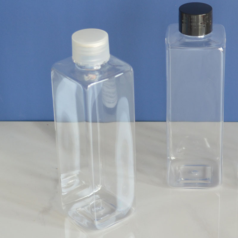 Transparent plastic screw cap