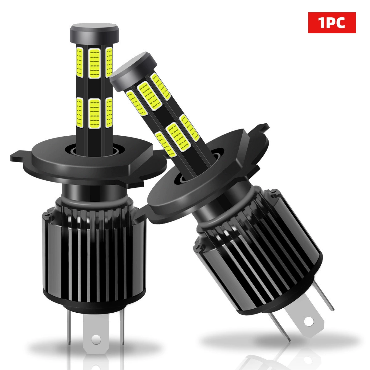 Светодиодная светодиодная LED-лампа с 12 гранями, сверхяркий и мощный свет, горячие продажи напрямую подсоединяемая головная лампа H4, мотоциклетная доработка головной фонарь дропшиппинг