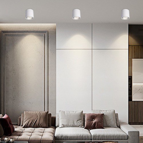 LED round surface-mounted spotlights, bold lamps, ceiling-mounted living room downlights, hallway bedrooms, smart main-less lighting