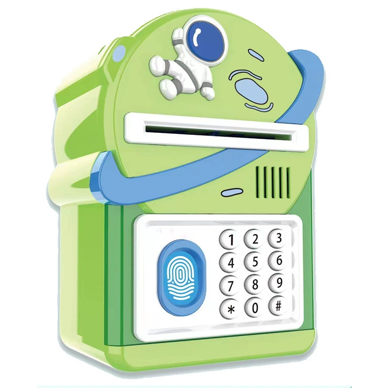 Cartoon electric automatic piggy bank, creative gift