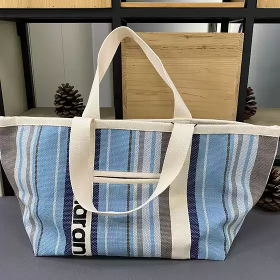 Xiyin's Popular Woven Tote Bag Large Capacity Straw Beach Bag 2025 New Bag Women's Big-Name Shoulder Bag