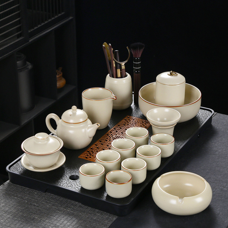 여요 부자 냄비 + 덮은 그릇 8컵 세트 + 대형 창 트레이