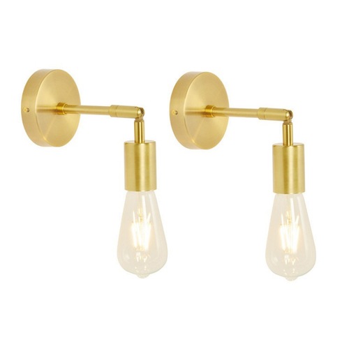 Cross-border exclusive supply of creative double-headed wall lamps, personalized American style hallway bedroom industrial style LED wall lamps bathroom mirror headlights