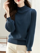 G 84397 Semi-High Neck Knit Top ����I����� �羳�W��