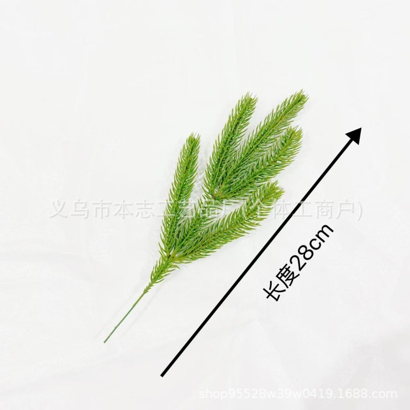 亚马逊 仿真绿植松针圣诞树 人造PE塑料客厅植物墙布局装饰配件|undefined