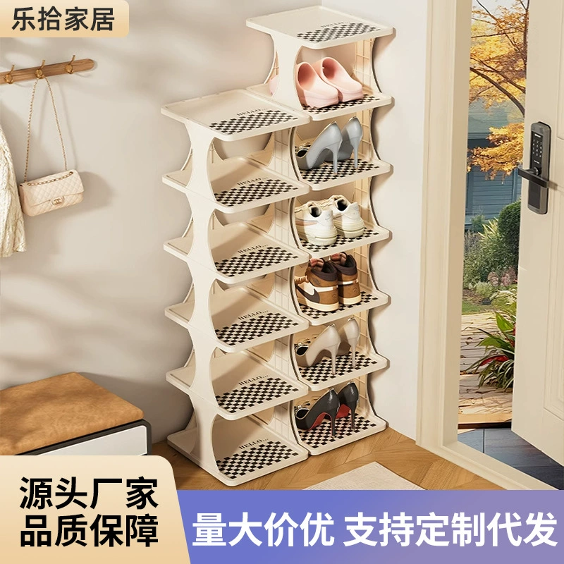 Простая полка для обуви для обуви у входа в дверной проем для домашнего хранения