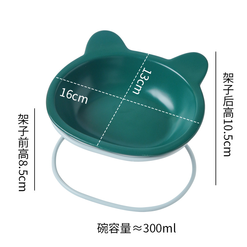 흰색 선반 + 녹색 그릇