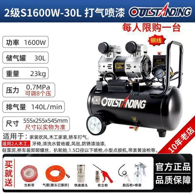 Small Industrial Air Compressor Hava kompressorları - new-30l-s1600-comes-with-a-spray-bottle-and-tire-pressure-gun