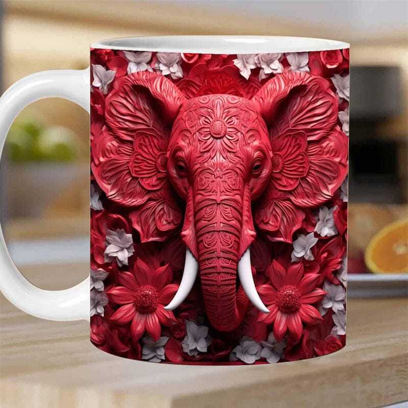 Taza multiusos espacio creativo de la taza de la nueva taza mágica de cerámica 3D transfronteriza de las setas