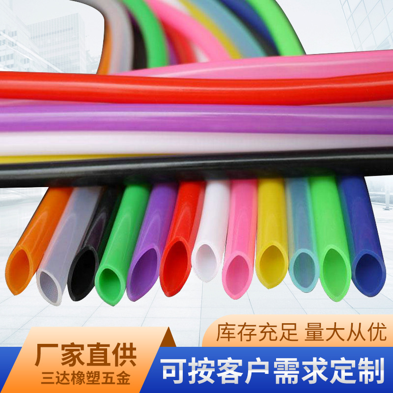 现货彩色硅胶管食品透明硅胶软套管厂家排水吸管工业硅胶软管设备