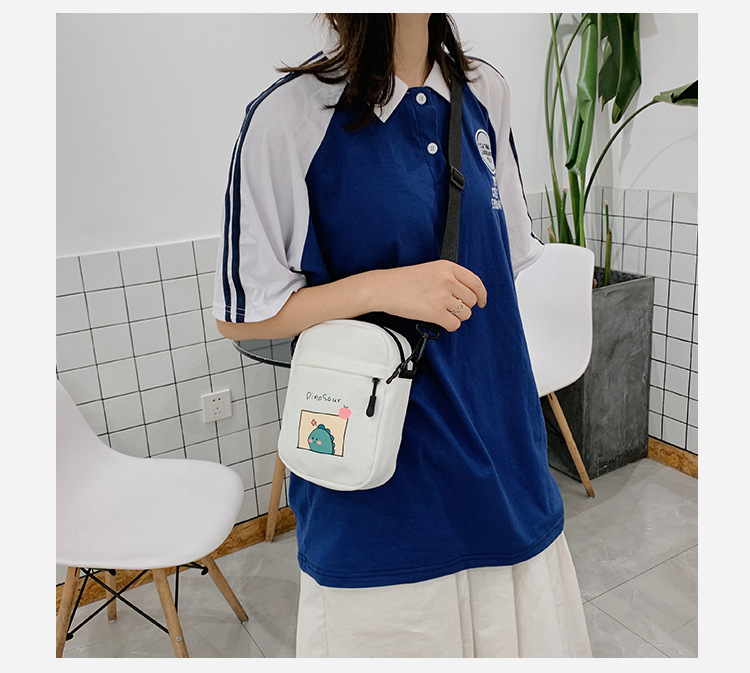 Summer small crossbody bag for girls, new small square crossbody bag for women, Japanese style small crossbody bag, casual retro style crossbody bag undefined