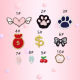 Naxiang new cute small size cloth stickers canvas stickers clothing applique clothes bag patch Cherry embroidery self-adhesive
