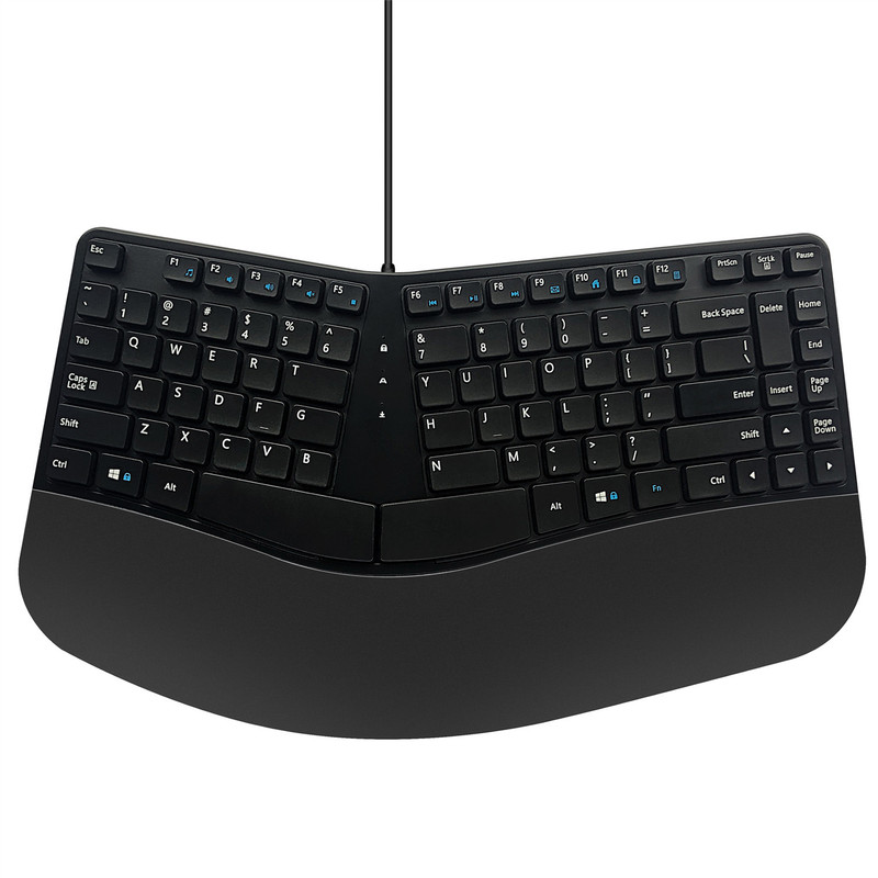 Home Typing Game Plug and Play Wired Ergonomic Split External Desktop Notebook Keyboard