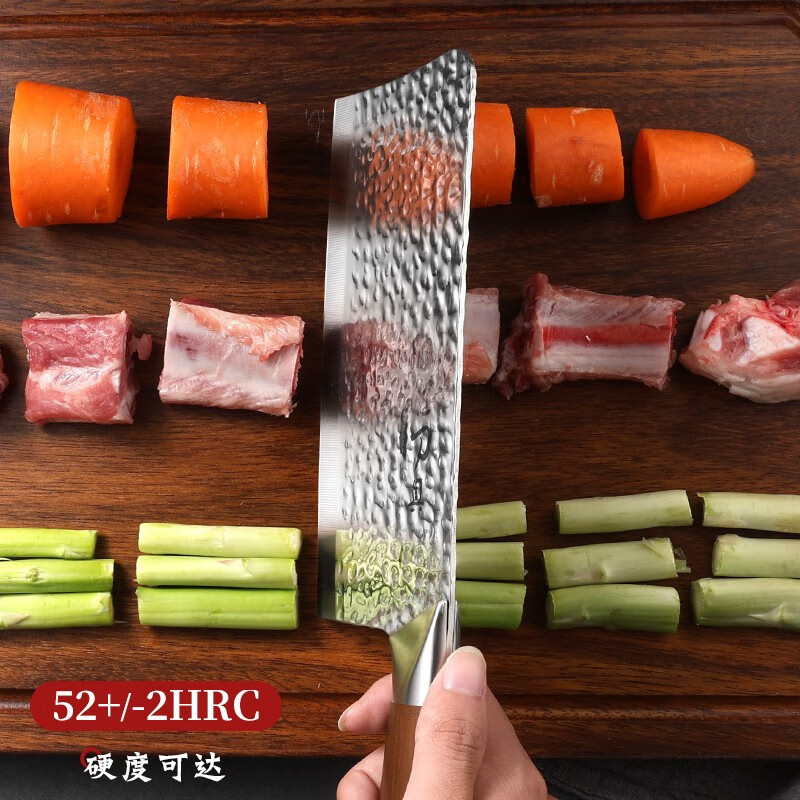 Cuchillo de cocina combinado afilado conjunto de cuchillo multipropósito de tres piezas cuchillo de hueso forjado cuchillo de cocina forjado cuchillo doméstico mango redondo