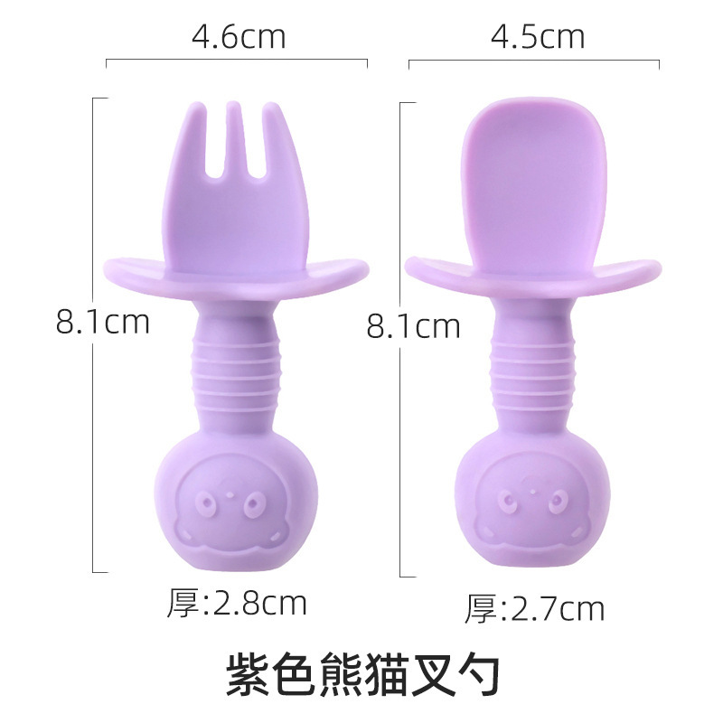 子供用食器セット、ベビーシリコンボウル、フォーク、スプーン、離乳食ボウル、食器、食品グレードシリコン食器|undefined