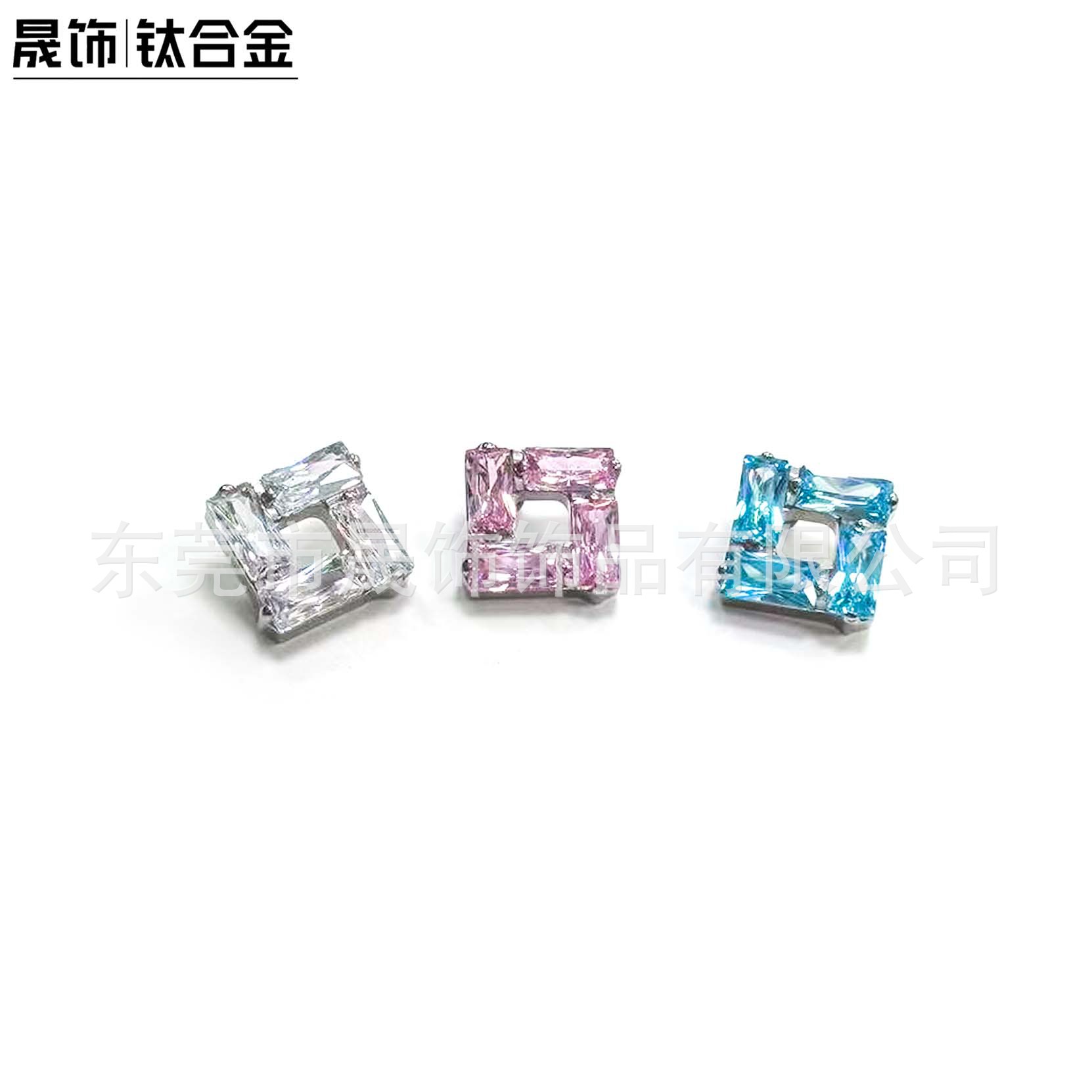 F136 Titanium Alloy 冰糖方 Zirconia Ear Stud 超闪方 Zirconia Helix Cartilage Stud G23 Titanium Labret Stud 人体 Piercing Ear 饰