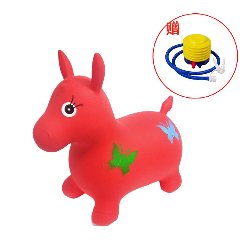 红色蝴蝶马（图案随机）+气泵