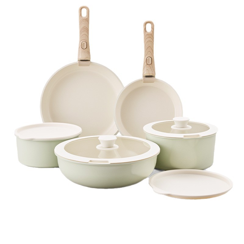 Ventas en caliente transfronterizas nuevos productos desmontables combinación de arroz de piedra antiadherente conjunto de cocinas de arroz