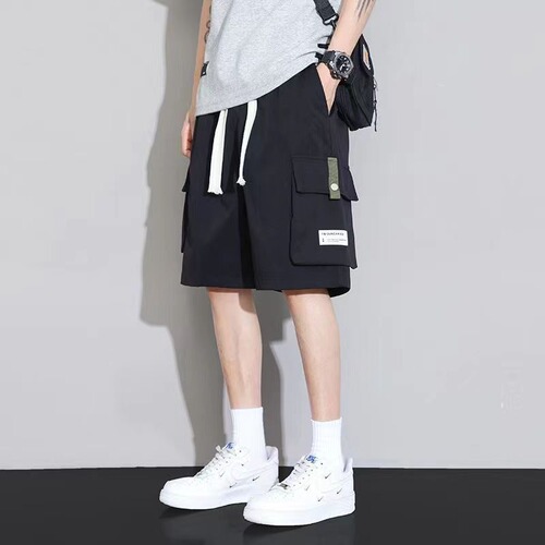 Workwear shorts for men, trendy summer versatile pants for men, summer American-style casual pants for boys, brand five-pocket shorts