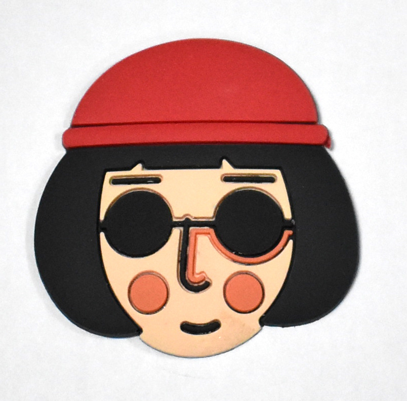 Cartoon brooch PVC
