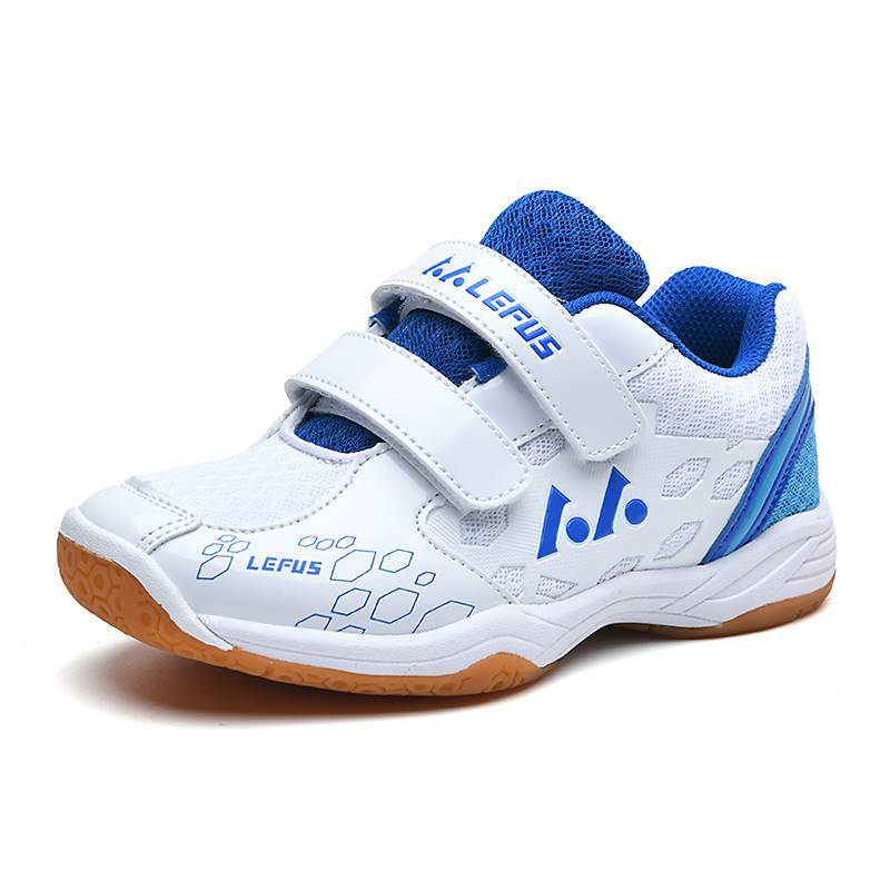 Professional hook-and-loop closure badminton shoes for children, unisex, suitable for competitions and training, ultra-lightweight, and with anti-slip soles, also suitable for tennis Professional hook-and-loop closure badminton shoes for children, unisex, suitable for competitions and training, ultra-lightweight, and with anti-slip soles, also suitable for tennis