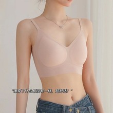 透气天花板超薄无痕文胸速干超弹力聚拢薄款软支撑隐形果冻内衣女