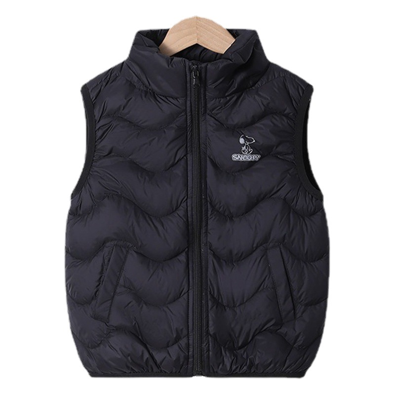 2024 nuevo estilo coreano de los niños abajo chaleco 90 pato blanco abajo collar abajo chaleco niñas chaleco invierno desgaste exterior