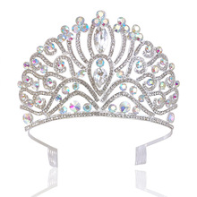 2022新娘皇冠新款闪亮大皇冠 水晶水钻精致奢华新娘饰品 现货批发
