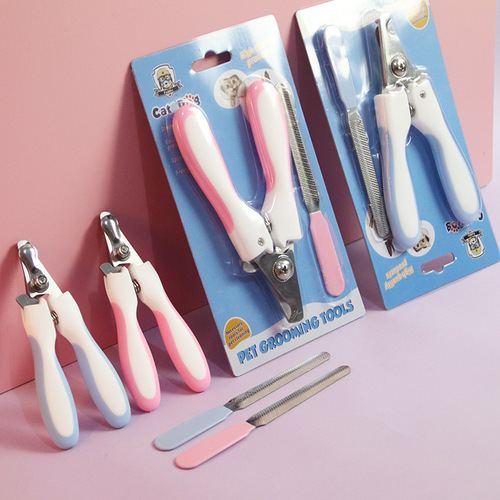 Cross-border stainless steel cat pet nail clipper pet scissors cat dog universal nail clippers pet nail knife