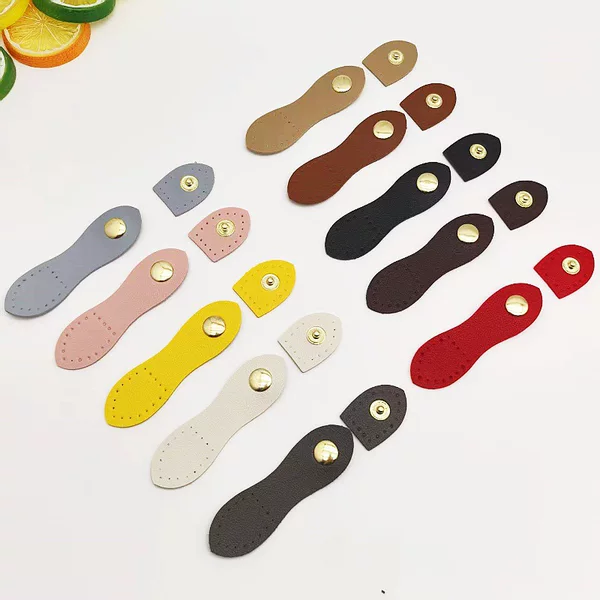 Sewn Leather Bag Buckle DIY Handmade Bag Connecting Buckle Gourd Shaped Leather Snap Bag Hardware Accessories Wholesale