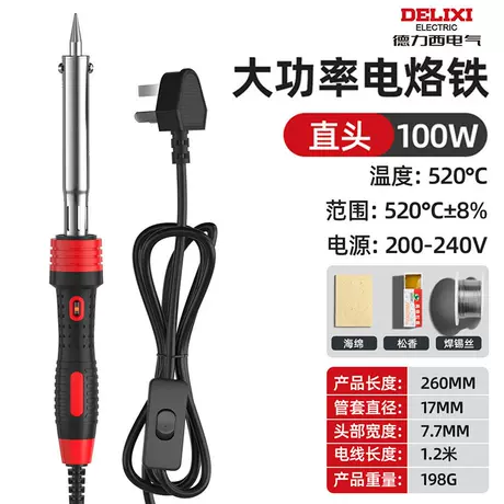 Electric soldering iron 100w tip [set of four]