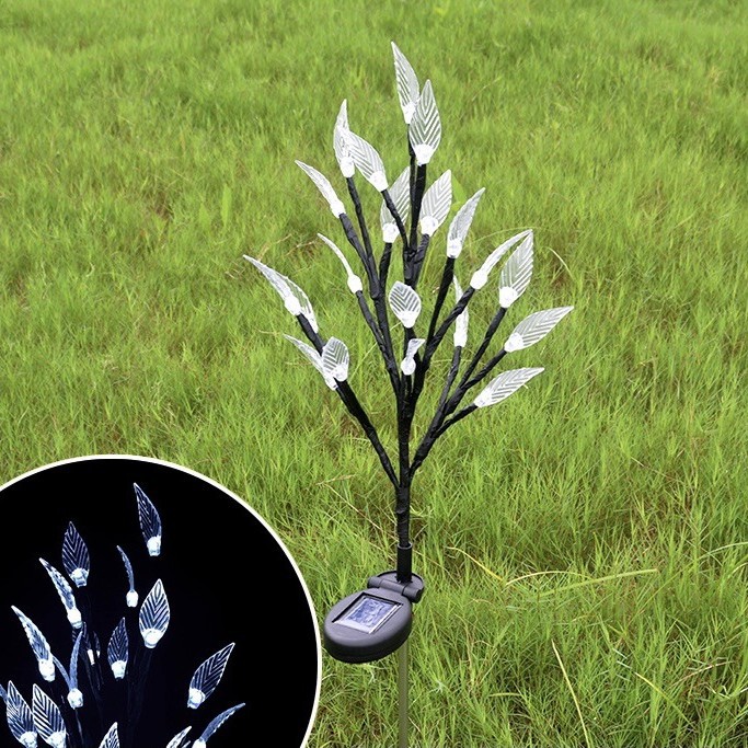 Luz de bola solar LED, jardín al aire libre, luz de flor de cerezo, luz de tierra, luz de decoración de atmósfera, luz de césped de parque