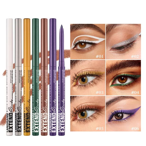 Langmanni Twelve-Color Single Eyeliner Gel Pen Rotating Eyeliner Pen