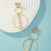 Metal earrings, European style, wholesale