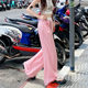 Pink Plaid Wide Leg Pants Women's Spring New 2025 High Waist Dape Straight Casual Pants Loose Slimming Yamamoto Pants