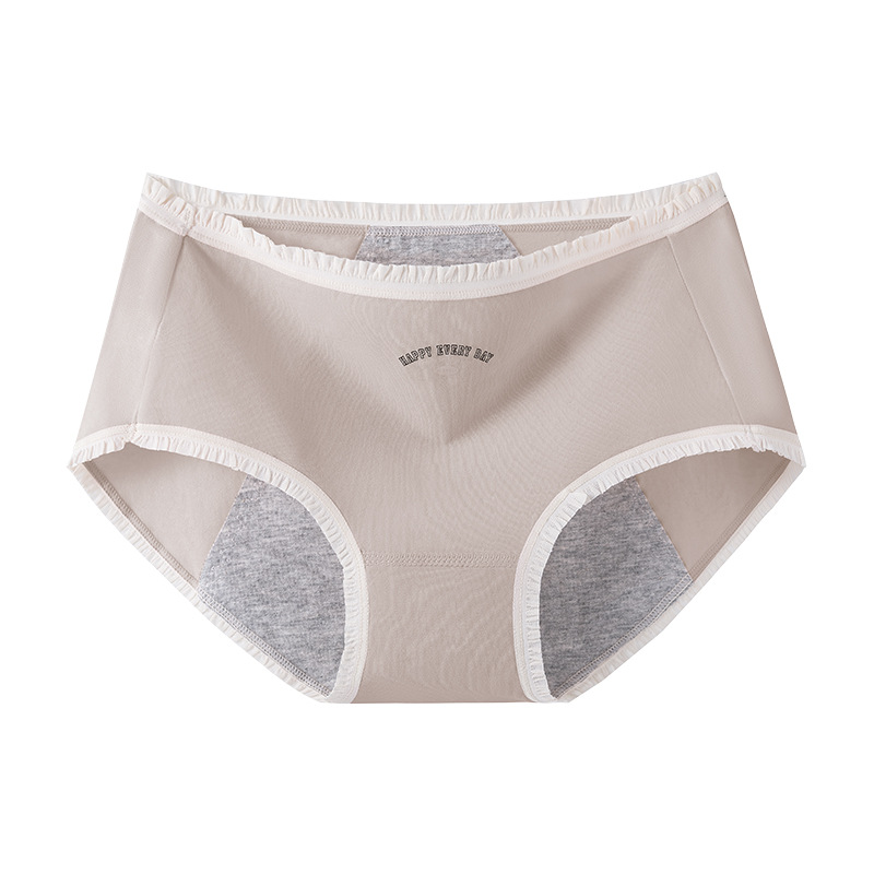 Ropa interior fisiológica de algodón puro para mujer, período menstrual, entrepierna antibacteriana, entrepierna a prueba de fugas, entrepierna larga, ropa interior especial para tía