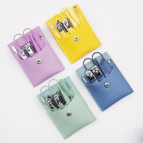 Candy-Colored 7-Piece Household Nail Clipper Set, Nail Scissors Manicure Set, Nail Tools, Nail Clippers, Available in Multiple Colors