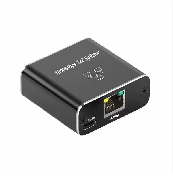 卸売ギガビット RJ45 ネットワークポートエクステンダー 1 ～ 2 スプリッタセットトップボックスルーターネットワークポート 3 方向ディレイ|undefined