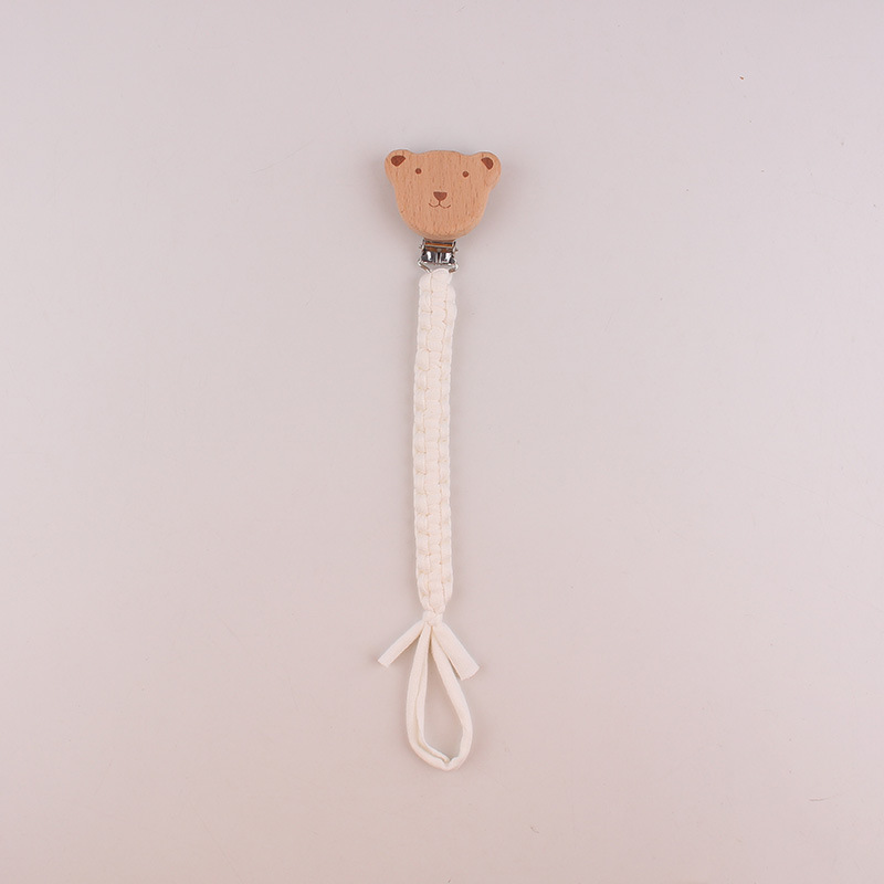 Productos para bebés beech osos chupeta clips para bebés pacificador chupeta de goma de diente para evitar la caída de la cuerda