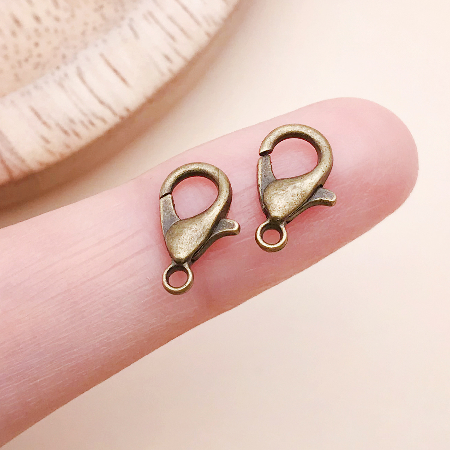 9289-YJ-古青302铜龙虾扣7x12mm-锌合金-0.