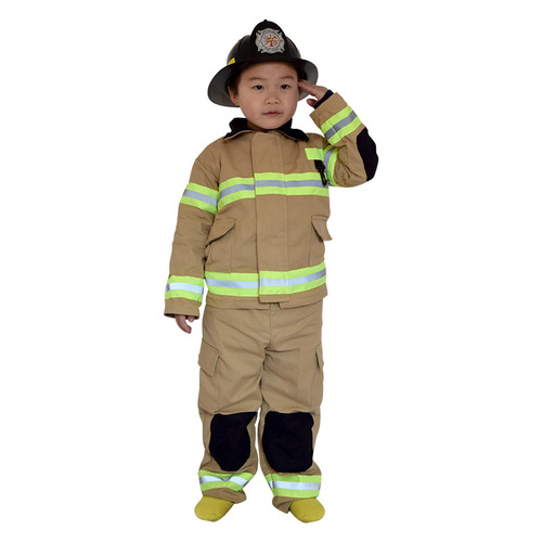 Children's fire fighter suit children's stage performance costume cosplay little firefighter fire drill play clothes