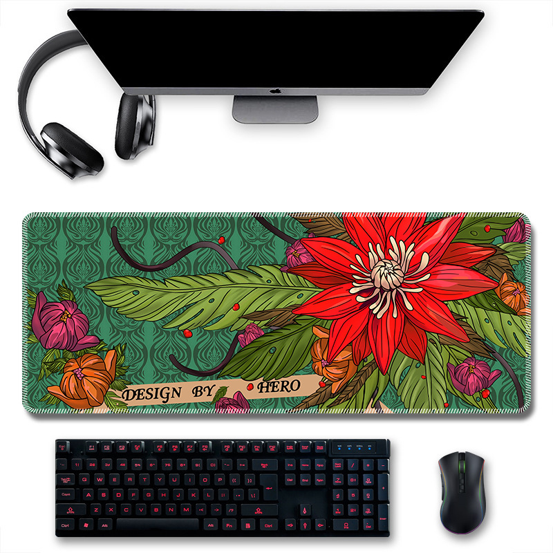 Alfombrilla de Ratón Grande US Dollar Heat Map, Borde Antideslizante, Engrosada