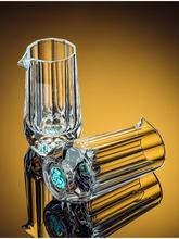 ✅钻石切面金箔分酒器白酒杯套装创意轻奢酒具家用水晶玻璃酒