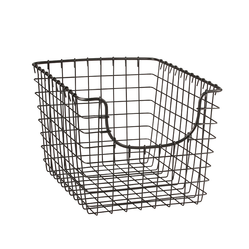 Wire Storage Basket For Bathroom Kitchen And Home Office Organiser_voghion.com