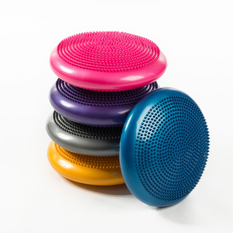 Yoga balance mat, massage ball, balance practice plate, adult ankle rehabilitation training soft pad, thickened children's fitness ball