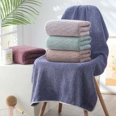 加厚珊瑚絨浴巾成人沙灘浴巾吸水速乾洗澡巾家用情侶加大浴巾批發